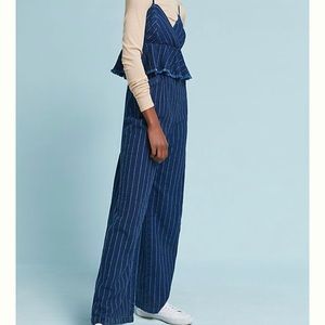 Anthropologie Striped Jumpsuit